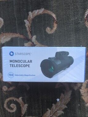Monocular Telescope - Black 10x Adjustable Magnification